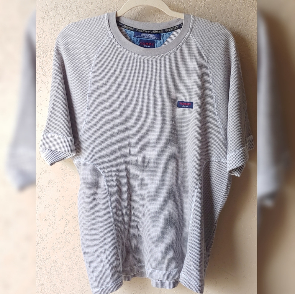 Vtg 90s Mens Tommy Hilfiger Short Sleeve Shirt XL